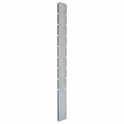 vidaXL Postes de valla de jardín 10 uds acero galvanizado plata 220 cm