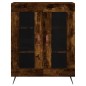 vidaXL Aparador alto madera contrachapada roble ahumado 69,5x34x180 cm vidaXL Aparador alto madera contrachapada roble ahumado 69,5x34x180 cm