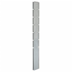 vidaXL Postes de valla de jardín 40 uds acero galvanizado plata 180 cm