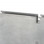 vidaXL Postes de valla de jardín 40 uds acero galvanizado plata 180 cm