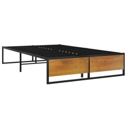 vidaXL Estructura de cama de metal negra 120x200 cm