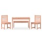 vidaXL Juego de comedor para jardín 4 pzas madera maciza abeto Douglas vidaXL Juego de comedor para jardín 4 pzas madera maciza abeto Douglas