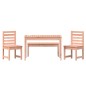 vidaXL Juego de comedor para jardín 4 pzas madera maciza abeto Douglas vidaXL Juego de comedor para jardín 4 pzas madera maciza abeto Douglas