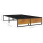 vidaXL Estructura de cama de metal negra 120x200 cm vidaXL Estructura de cama de metal negra 120x200 cm