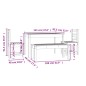 vidaXL Juego de comedor para jardín 4 pzas madera maciza abeto Douglas vidaXL Juego de comedor para jardín 4 pzas madera maciza abeto Douglas