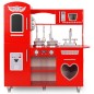 vidaXL Cocinita de juguete MDF roja 80x31x89 cm vidaXL Cocinita de juguete MDF roja 80x31x89 cm