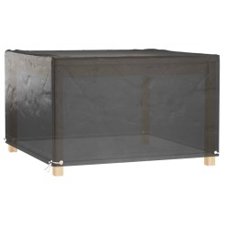vidaXL Fundas muebles de jardín 2 uds 8 ojales cuadrado 125x125x75 cm