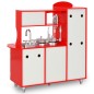 vidaXL Cocinita de juguete MDF roja 80x31x89 cm vidaXL Cocinita de juguete MDF roja 80x31x89 cm