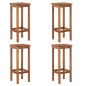 vidaXL Mesa y taburetes altos de jardín 5 pzas madera maciza acacia vidaXL Mesa y taburetes altos de jardín 5 pzas madera maciza acacia