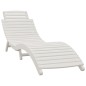 vidaXL Tumbonas con mesa 2 uds madera maciza de acacia blanco vidaXL Tumbonas con mesa 2 uds madera maciza de acacia blanco