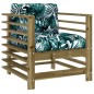 vidaXL Juego de muebles jardín 7 pzas y cojines madera pino impregnada vidaXL Juego de muebles jardín 7 pzas y cojines madera pino impregnada