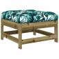 vidaXL Juego de muebles jardín 7 pzas y cojines madera pino impregnada vidaXL Juego de muebles jardín 7 pzas y cojines madera pino impregnada