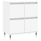 vidaXL Aparadores 2 piezas madera contrachapada blanco vidaXL Aparadores 2 piezas madera contrachapada blanco