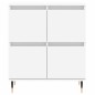 vidaXL Aparadores 2 piezas madera contrachapada blanco vidaXL Aparadores 2 piezas madera contrachapada blanco