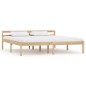 vidaXL Estructura de cama de madera maciza de pino 160x200 cm vidaXL Estructura de cama de madera maciza de pino 160x200 cm