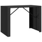 vidaXL Mesa bar y taburetes jardín 7 pzas madera acacia ratán PE negro vidaXL Mesa bar y taburetes jardín 7 pzas madera acacia ratán PE negro