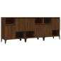 vidaXL Aparadores 3 uds madera contrachapada marrón roble 60x35x70 cm vidaXL Aparadores 3 uds madera contrachapada marrón roble 60x35x70 cm