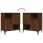 vidaXL Aparadores 3 uds madera contrachapada marrón roble 60x35x70 cm vidaXL Aparadores 3 uds madera contrachapada marrón roble 60x35x70 cm