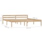 vidaXL Estructura de cama de madera maciza de pino 160x200 cm vidaXL Estructura de cama de madera maciza de pino 160x200 cm