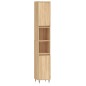 vidaXL Set de muebles de baño 3 pzas madera contrachapada roble Sonoma vidaXL Set de muebles de baño 3 pzas madera contrachapada roble Sonoma