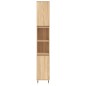 vidaXL Set de muebles de baño 3 pzas madera contrachapada roble Sonoma vidaXL Set de muebles de baño 3 pzas madera contrachapada roble Sonoma