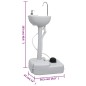 vidaXL Juego de lavabo y depósito de agua portátil para camping vidaXL Juego de lavabo y depósito de agua portátil para camping