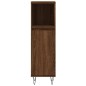 vidaXL Set de muebles baño 3 pzas madera contrachapada roble marrón vidaXL Set de muebles baño 3 pzas madera contrachapada roble marrón