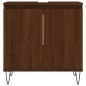vidaXL Set de muebles baño 3 pzas madera contrachapada roble marrón vidaXL Set de muebles baño 3 pzas madera contrachapada roble marrón