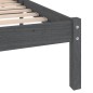 vidaXL Estructura de cama de madera maciza de pino gris 160x200 cm vidaXL Estructura de cama de madera maciza de pino gris 160x200 cm