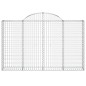 vidaXL Cestas gaviones 13 uds forma de arco hierro 200x30x120/140 cm vidaXL Cestas gaviones 13 uds forma de arco hierro 200x30x120/140 cm