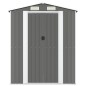 vidaXL Cobertizo de jardín acero galvanizado gris claro 192x440x223 cm vidaXL Cobertizo de jardín acero galvanizado gris claro 192x440x223 cm