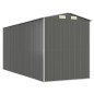 vidaXL Cobertizo de jardín acero galvanizado gris claro 192x440x223 cm vidaXL Cobertizo de jardín acero galvanizado gris claro 192x440x223 cm