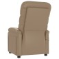 vidaXL Sillón de masaje de cuero sintético color capuchino vidaXL Sillón de masaje de cuero sintético color capuchino