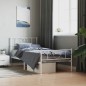 vidaXL Estructura cama metal con cabecero y pie cama blanca 107x203 cm vidaXL Estructura cama metal con cabecero y pie cama blanca 107x203 cm