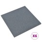 vidaXL Losetas de goma protección de caídas 6 unidades gris 50x50x3cm vidaXL Losetas de goma protección de caídas 6 unidades gris 50x50x3cm