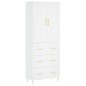 vidaXL Aparador alto madera contrachapada blanco 69,5x34x180 cm vidaXL Aparador alto madera contrachapada blanco 69,5x34x180 cm