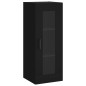 vidaXL Aparador de madera contrachapada negro 34,5x34x180 cm vidaXL Aparador de madera contrachapada negro 34,5x34x180 cm