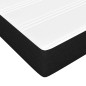 vidaXL Cama box spring con colchón tela negro 120x200 cm