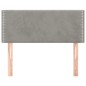 vidaXL Cabecero de terciopelo gris claro 100x5x78/88 cm vidaXL Cabecero de terciopelo gris claro 100x5x78/88 cm