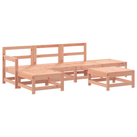 vidaXL Juego de muebles de jardín 6 pzas madera maciza abeto Douglas