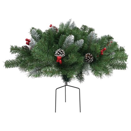 vidaXL Árbol de Navidad artificial de camino verde 40 cm PVC