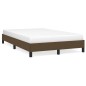 vidaXL Estructura de cama de tela marrón oscuro 120x200 cm vidaXL Estructura de cama de tela marrón oscuro 120x200 cm