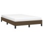 vidaXL Estructura de cama de tela marrón oscuro 120x200 cm vidaXL Estructura de cama de tela marrón oscuro 120x200 cm