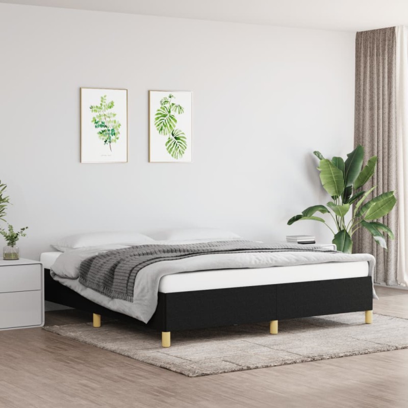 vidaXL Estructura de cama de tela gris claro 160x200 cm vidaXL Estructura de cama de tela gris claro 160x200 cm
