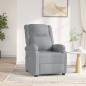 vidaXL Sillón de masaje eléctrico tela gris claro vidaXL Sillón de masaje eléctrico tela gris claro