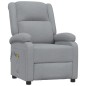 vidaXL Sillón de masaje eléctrico tela gris claro vidaXL Sillón de masaje eléctrico tela gris claro