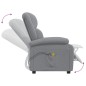 vidaXL Sillón de masaje eléctrico tela gris claro vidaXL Sillón de masaje eléctrico tela gris claro