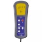 vidaXL Sillón de masaje eléctrico tela gris claro vidaXL Sillón de masaje eléctrico tela gris claro