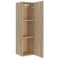 vidaXL Set de muebles para TV 4 pzas madera contrachapada roble Sonoma