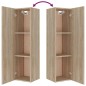 vidaXL Set de muebles para TV 4 pzas madera contrachapada roble Sonoma
